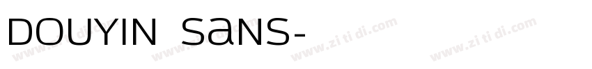 Douyin Sans字体转换